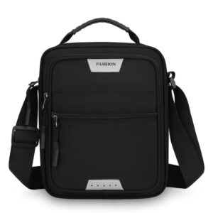 WEIXIER WDA3005 Men Crossbody Bag, Large Capacity Waterproof Oxford Cloth Shoulder Bag