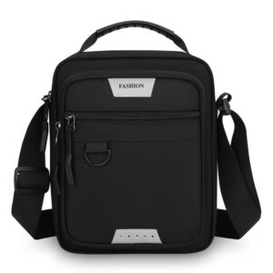 WEIXIER WDA3001 Men Crossbody Bag, Large Capacity Waterproof Oxford Cloth Shoulder Bag