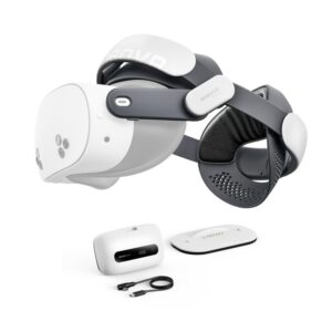 BOBOVR M3 Pro+ VR Head Strap for Meta Quest 3 / 3S with BM60 Battery Cell and Charging Dock