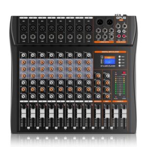 XTUGA GP80 8-Channel Professional Analog Mixer, GP80