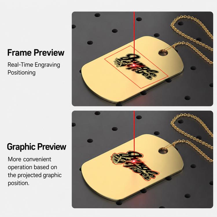 DAJA M1 Ultra Mini Fiber Laser Marking Machine 10W High-Power Fully Automatic Fiber Optic Engraving Machine, M1 Ultra, M1 Ultra + Rotary Axis, M1 Ultra + Rotary Clamp, M1 Ultra + Rotary Axis + Clamp - Image 12