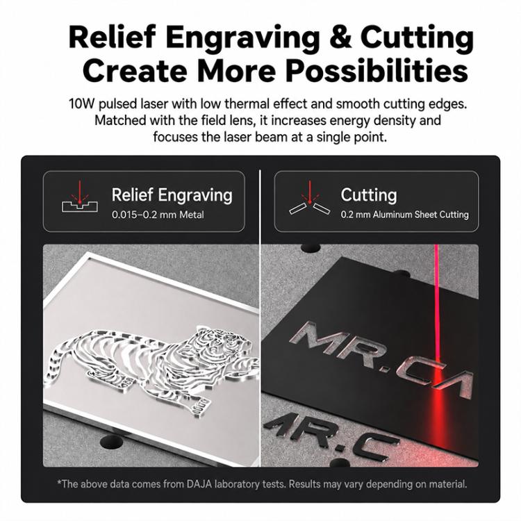 DAJA M1 Ultra Mini Fiber Laser Marking Machine 10W High-Power Fully Automatic Fiber Optic Engraving Machine, M1 Ultra, M1 Ultra + Rotary Axis, M1 Ultra + Rotary Clamp, M1 Ultra + Rotary Axis + Clamp - Image 10