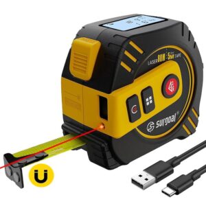SG SURGOAL Rechargeable 2 in 1 Infrared Laser Rangefinder Measuring Tape Rangefinder