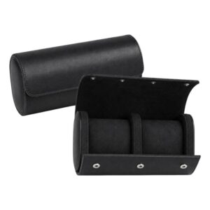 Portable Vintage Leather Watch Storage Case, Two Slots, Three Slots