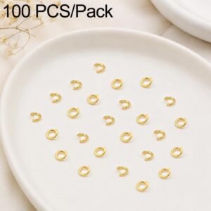 100 PCS/Pack Open Jump Ring for DIY Craft Jewelry Making, Open Loop 0.6x3.5mm, Open Loop 0.7x4mm, Open Loop 0.8x5mm, Open Loop 0.9x6mm, Open Loop 1.0x7mm, Open Loop 1.0x8mm, Open Loop 1.2x8mm, Open Loop 1.2x10mm