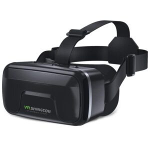 VR SHINECON G04DA Lndependent Lens Adjustment VR Glasses for 5.5-7.2 inch Phone, G04DA Host, G04DA+052, G04DA+053, G04DA+B01, G04DA+B03, G04DA+C8S with Holder, G04DA+Y1 Black