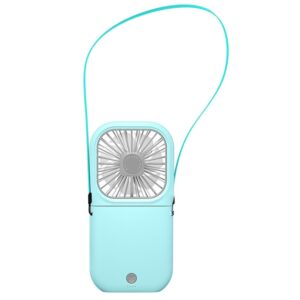 F20 Electroplating Handheld Fan Portable Desktop Folding Mute USB Hanging Neck Fan, F20 (Blue), F20 (White), F20, F20 (Pink), F20 (Green)