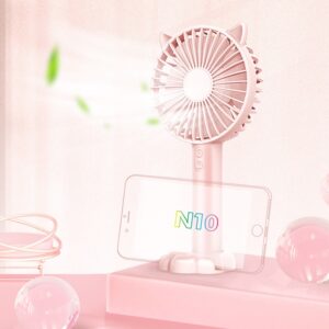 N10 Multi-function Handheld Desktop Holder Electric Fan, with 3 Speed Control