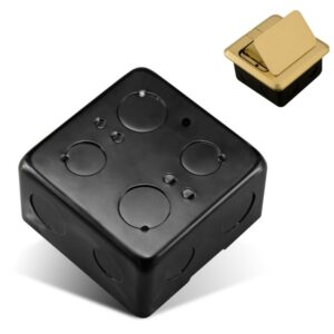 86mm Floor Plug Bottom Box Waterproof Five-hole Thickened Floor Pop-up Household Cassette Cable Box with Floor, Cassette Cable Box