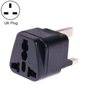 Portable Universal Socket to UK Plug Power Adapter Travel Charger with Fuse, UK Plug(with Fuse)