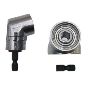 105 Degree Right Angle Drill Driver Bit Extension Power Drill Tool 7mm Hex Magnetic Power Screwdriver Socket Adaptor, Short Type, Long Type