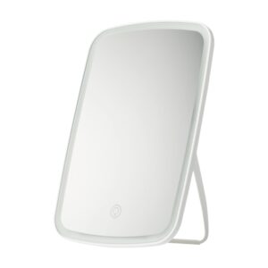 Original Xiaomi Youpin Jordan&Judy Makeup Mirror with LED Light Portable Folding Beauty Dressing Mirror Table Lamp(White)