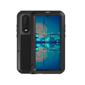 LOVE MEI Powerful Dustproof Shockproof Splashproof Metal + Silicone Combination Case for Huawei P30, Huawei P30
