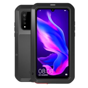 LOVE MEI Powerful Dustproof Shockproof Splashproof Metal + Silicone Combination Case for Huawei P30 Lite, Huawei P30 Lite