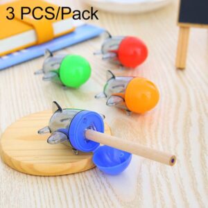 3 PCS Creative Cute Small Aircraft Style Pencil Sharpeners Mechanical Machine School Stationery Office Supplies, Random Color Delivery