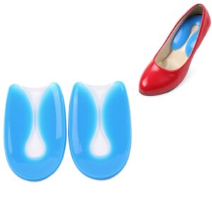 U-shaped Heel Pad Soft and Comfortable Shock Absorption Silicone Pad Insole, Size: L(40-45 Yards)