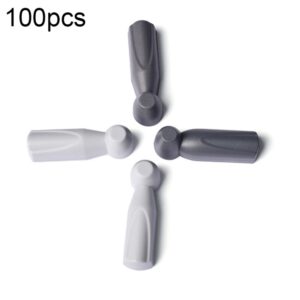 100pcs HTG-005 Small Hammer Anti-theft Magnetic Buckle EAS Anti-theft Sound and Magnetic Button Label for Supermarket Commodities, Random Color Delivery
