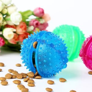 Pet Leakage Food Ball Toy Golden Retriever Puppy Molar Bite Resistant Tooth Toy, Diameter: 8cm, Random Color Delivery