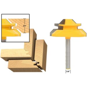 1/4 x 2 Shank Woodwork 45 Degree Engagement Tenon Cutter Blade Right Angle Accessories Knife Woodworking Tools
