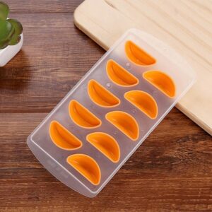 Orange Shaped Silicon Ice Cube Tray / Ice Mold Random Color