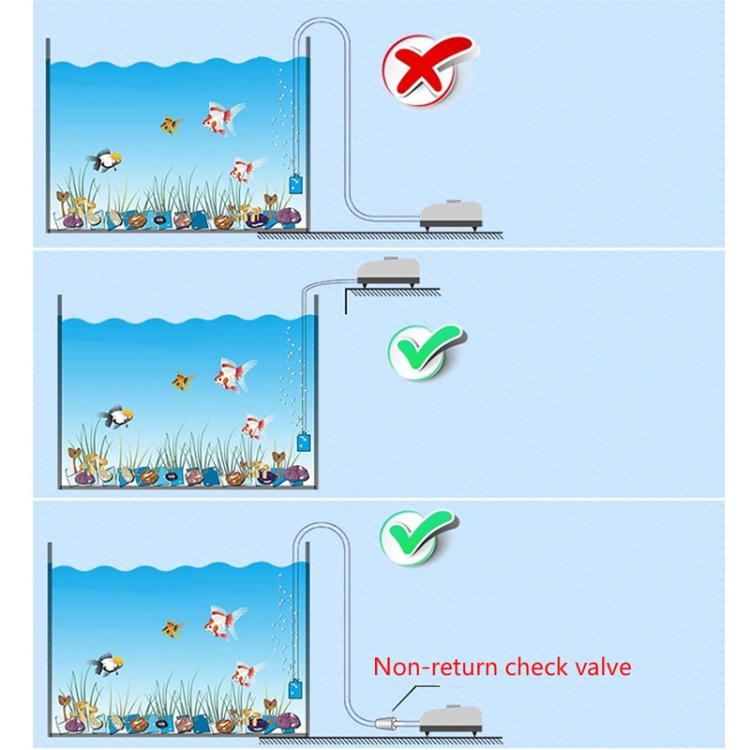 RS-390 220V 5W Double Outlets Adjustable Flow Silent Aquarium Air Pump Fish Tank Oxygen Air Pump - Image 5