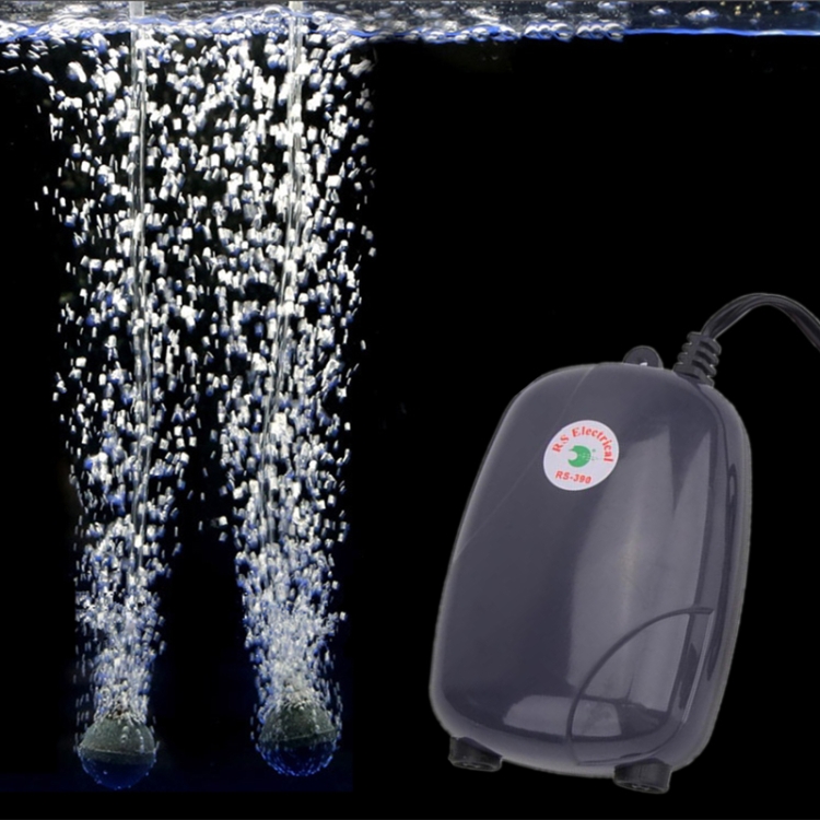 RS-390 220V 5W Double Outlets Adjustable Flow Silent Aquarium Air Pump Fish Tank Oxygen Air Pump - Image 6