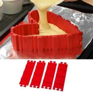 Silicone Cake Mold Baking Tools DIY Multi-shape Cake Mold Kitchen Accessories,4 PCS DIY Cake Mold
