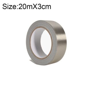 Plain Weave Double-sided Conductive Cloth Adhesive Cloth Single Sided Adhesive EMI Shielding Button Repairs, Size: 20m x 3cm