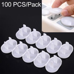 100 PCS 2 Hole Baby Electric Sockets Outlet Plug Safety Protection Cover for US Plugs