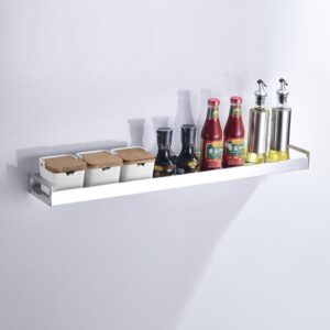 60cm Kitchen Multi-function Wall Hanging Holder Seasoning Storage Rack, 60cm(Silver)