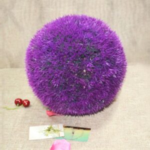 Artificial Grass Plant Ball Topiary Wedding Event Home Outdoor Decoration Hanging Ornament, Diameter: 4.7 inch