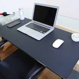 Multifunction Business PU Leather Mouse Pad Keyboard Pad Table Mat Computer Desk Mat, Size: 80 x 40cm, Size: 80 x 40cm(Black), Size: 80 x 40cm(Pink), Size: 80 x 40cm(Green), Size: 80 x 40cm(Sapphire Blue), Size: 80 x 40cm(Baby Blue)...