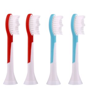4 PCS  HX6044 Replacement Brush Heads for Philips Sonicare Electric Toothbrush