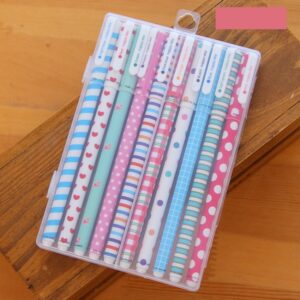 10 in 1 Colour Ink Refill Creative Fresh Floral Gel Pen 0.5mm Signature Pen School Stationery Office Supply, Random Style Delivery