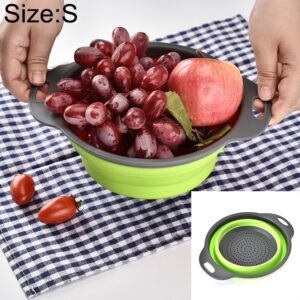 Creative Folding Vegetables Fruits Storage Basket Organizer Drain Basket, S, Size: 24.5*20*9cm, Size: S