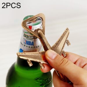 2 PCS Alloy Plane Design Beer Bottle Opener Best Wedding Gift and Party Favors