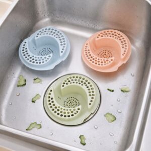 3 PCS Anti Clogging Kitchen Sink Strainer Stopper Filter Drainers Drain Cover Floor Waste Stopper Drain, Size: 11 x 3.9cm,  Random Color Delivery