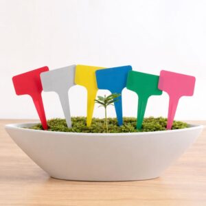 100PCS Floral Label Gardening Label T - type Label Insert Label Potted Label,Random Color Delivery