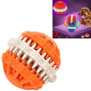 Dog Toy Balls for Pets Tooth Cleaning Chewing Toys Balls of Non-Toxic Soft Rubber , Small Size, Small Size (Orange), Small Size (Blue), Small Size (Red), Small Size (Baby Blue)