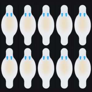 10 PCS Foot Care Skin Hydrogel Analgesic Plaster Blisters Slip Heel Protector Size: 28x69cm