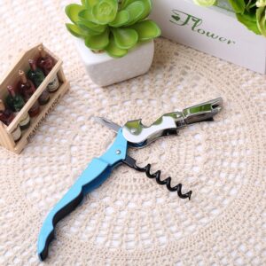 10pcs Multi-function Sea Horse Pattern Stainless Wine Bottle Opener, Can Opener Bottle Opener, Random Color Delivery