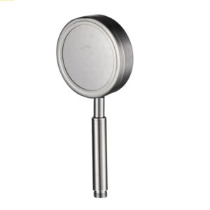 Removable and Washable 304 Stainless Steel Round Pressurized Handheld Shower Head, Size: 117mm, Pattern E
