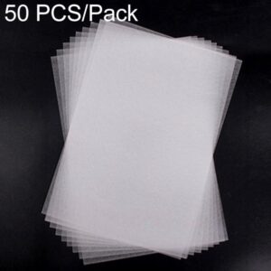 50 PCS Translucent Fine Grinding Heat Shrink Film DIY Heat Shrink Film