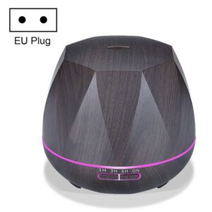 Peach Shape Wood Grain Remote Control Ultrasonic Humidifier Aromatherapy Machine Automatic Alcohol Sprayer with LED Lights, Capacity: 400mL, EU Plug (Dark Wood Color), Diamond Dark Wood Color, Diamond Light Wood Color, Peach Shape Dark Wood Color...