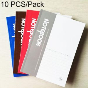 10 PCS 20 Pages A5 Soft Cover Diary Notebook Office Supply, Random Color Delivery