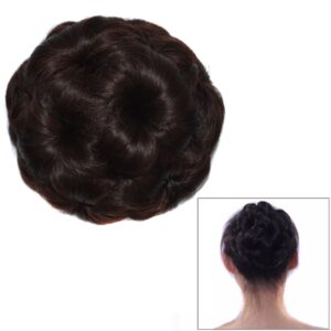 Wig Ball Head Flower Hairpin Hair Bag Wig Headband for Bride, 2M33#, BUG#, 1#, 2#, 4#, 33#, 28C#, 0906#, 73C#, 613#, 2M30#, 04C#