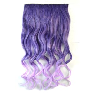 One-piece Seamless Hair Extension Piece Color Gradient Large Wave Long Curling Clip Type Hairpiece