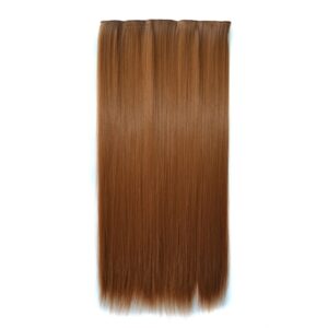 26# One-piece Seamless Five-clip Wig Long Straight Wig Piece
