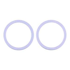 2 PCS Rear Camera Glass Lens Metal Protector Hoop Ring for iPhone 12, For iPhone 12