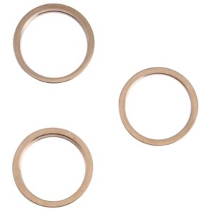 3 PCS Rear Camera Glass Lens Metal Outside Protector Hoop Ring for iPhone 13 Pro Max, For iPhone 13 Pro Max